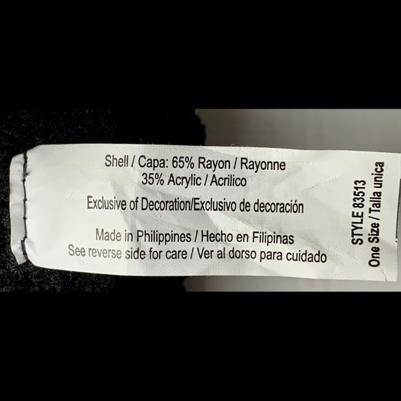 Totes Isotoner w/ SmartTouch Technology Black Velour Gloves One Size NWT - Picture 6 of 8